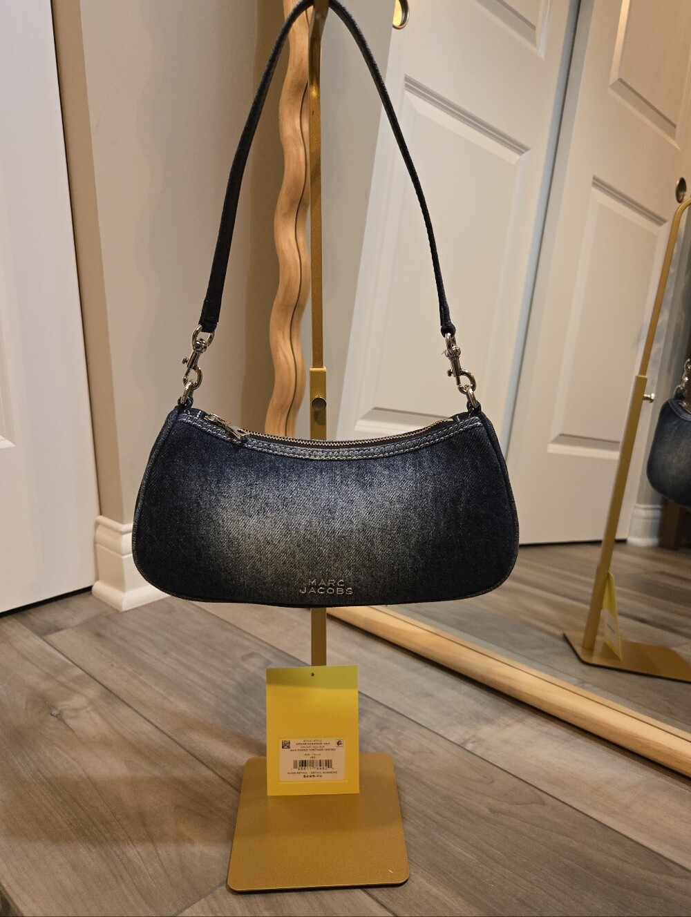 Marc Jacobs The Faded Denim Charm Shoulder Bag NWT